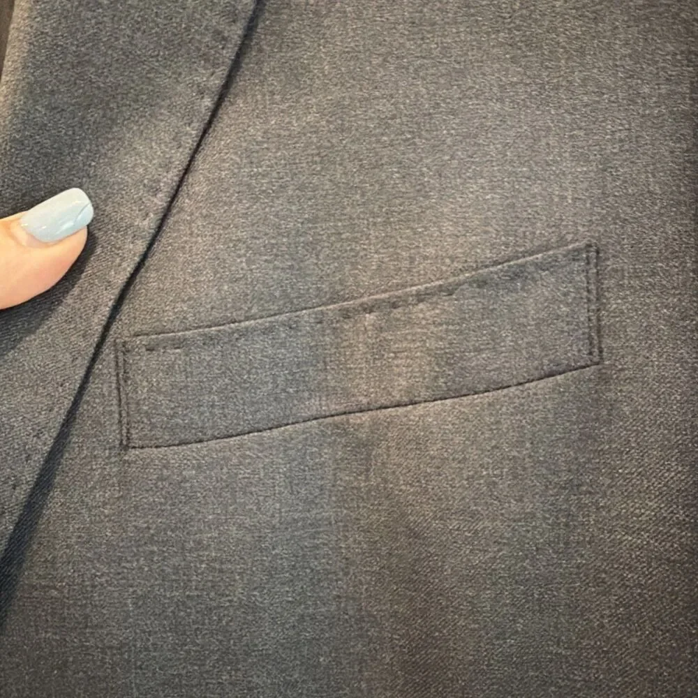 Ermenegildo Zegna Suit/Sport Coat Superfine Australian Trofeo Wool Charcoal 40R